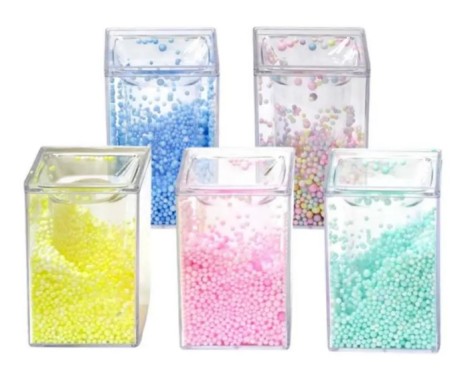 Подставка для ручек акриловая с пенопластовыми шариками