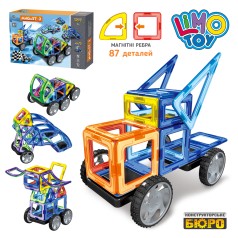 Конструктор магнітний, транспорт, 87 дет., в кор-ці, 55-37-8 см. 