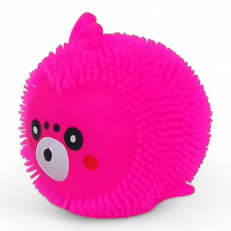Игрушки-антистресс Сияющие силиконовые Ежи малиновый