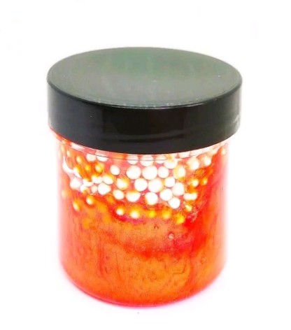 Кристальный слайм Кранч перламутровый оранжевый (125 гр)