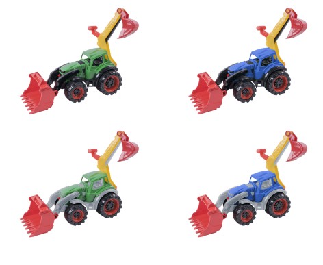 Трактор игрушечный Техас погрузчик-экскаватор Орион