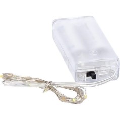 Гирлянда Нить на 2-х батарейках 30 лампочек 3 метра мультицвет