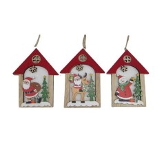 Подвеска новогодняя деревянная 