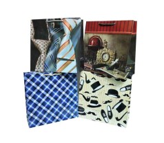 Подарочный пакет 150грм, МИКС 4 вида, 23*23*10см 6 шт. в уп. 