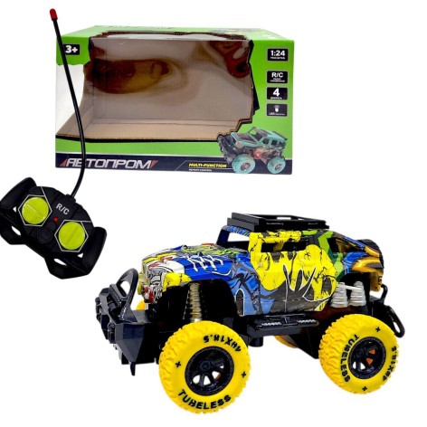 Машина на радиоуправлении "ДЖИП" (ЖЕЛТЫЙ)