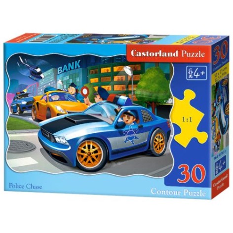 Пазлы "Полицейская погоня", 30 элементов