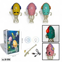 Игрушка танцующий кальмар-осьминог на аккумуляторе JD-8788