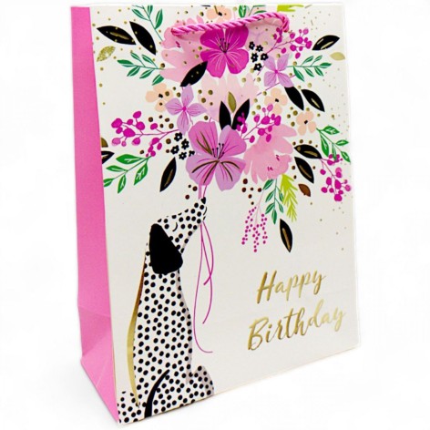 Пакет подарочный (17х8,7х24 см.), далматинец