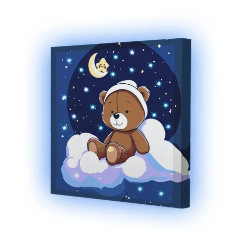 Набор для росписи 25х25 с подсветкой "Облако колыбельное"