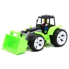 Трактор пластиковый, зеленый