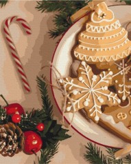 Картина за номерами: Бабусине печиво на Різдво 40*50 BS52505