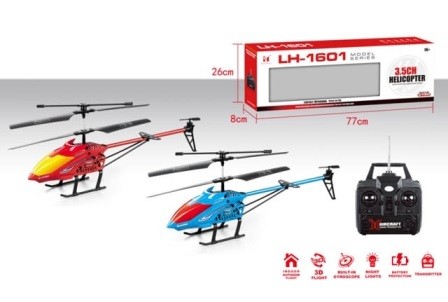 Радіокерований вертоліт LH-1601 з гіроскопом, металевий, USB, 2 кольори 77*8*26