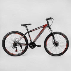 Велосипед Спортивный Corso «Crossfire» 27.5" дюймов рама стальная 15’’, переключатели Saiguan, 21 скорость /1/