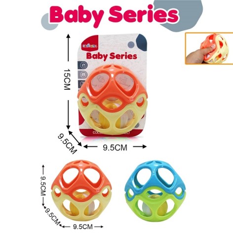 Брязкальце Oball 3607 шар 2кол.лист.14,5*9,5*9,5 