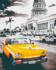 Картина за номерами Yellow cab la Havana (40x50) (RB-0154)