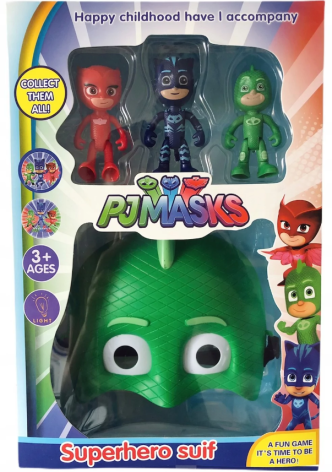 Ігровий набір MIC "Герої в Масках"  3 героя і зелена маска що світиться 