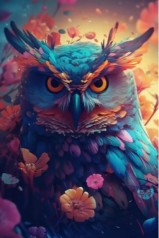 Набір для творчості алмазна картина Мудра сова Strateg розміром 40х50 см (SK88292)