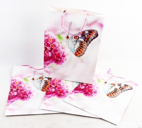 УЦЕНКА 30% Пакет подарочный бумажный L 