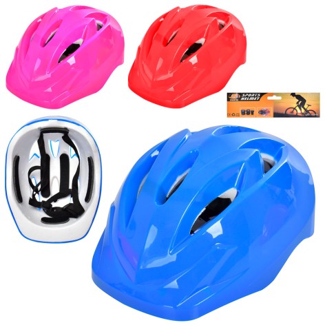 Шолом 25-19,5см, 6 отворів, 3 кольори, кул, 24-35-12см /20/