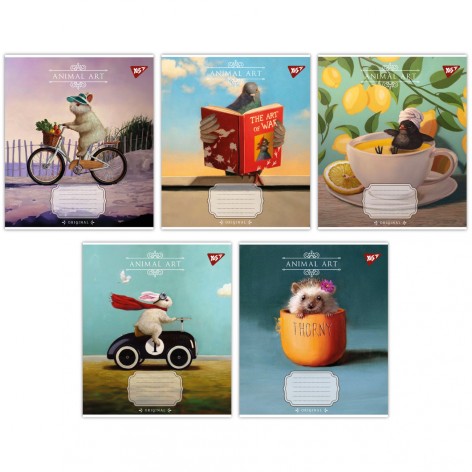 А5/18 канатов. Yes Animal art, тетрадь учащихся. 25 шт в уп. //