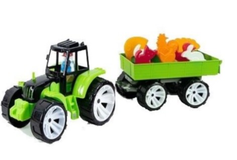 Трактор игрушечный BAMS Ферма цветная Bamsic, Бамсик