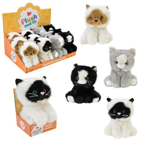 М'яка іграшка Plush and Co 13 см, 4 види /12/144/12шт в кор. 9*8*13см, в диспл.боксі 38*26*14см