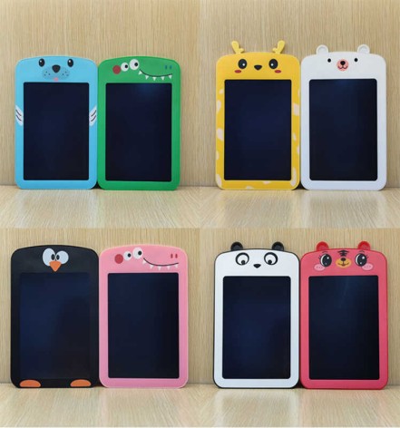 Планшет для малювання “Тваринка”, LCD дисплей, стілус, кольоровий екран 9.5х12.5 см, кор, мікс видів 