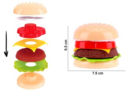 Пирамидка детская гамбургер Технок