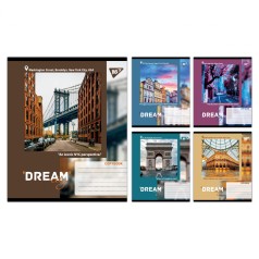 А5/36 лін. Yes Dream City, зошит учнівський загальний, ціна за 15 шт. //