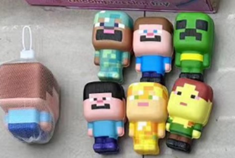 Антистрес мікс видів, майнкрафт п/е 3,5*8,5 см /200/