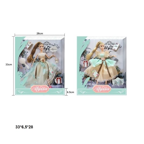 Кукла Alyssa 29см 26017/26018 с аксесс.2в.кор.33*6,5*28 