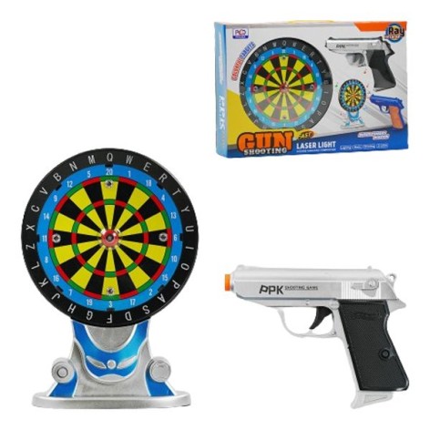 Тир музыкальный 933 H 15 B звук, музыка, подсветка, лазерный прицел, в коробке