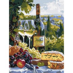 Набір для розпису по номерах "Смак шардоне" 30х40см КНО5708