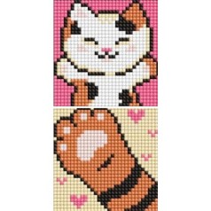 Набір з алмазною мозаїкою на самоклеючій основі "Пухнастик" 9x9 см