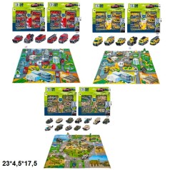 Транспортний набір G6588/G6588C/G6588D спецслужби з ковриком 3в.кор.23*4,5*17,5 