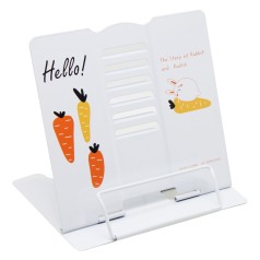Подставка для книг металлическая Hello Зверята белый вид 1