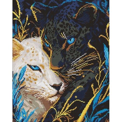 Алмазная мозаика "Инь Ян" 40х50 см