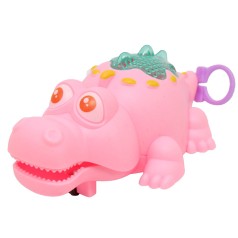 Заводна іграшка  Крокодил рожевий