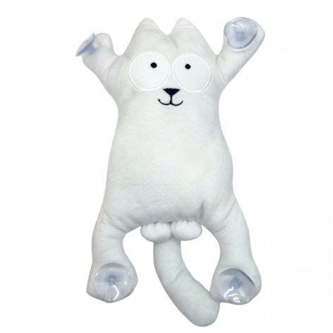 Мʼяка іграшка "Кіт Саймон" (28см) (БІЛИЙ)