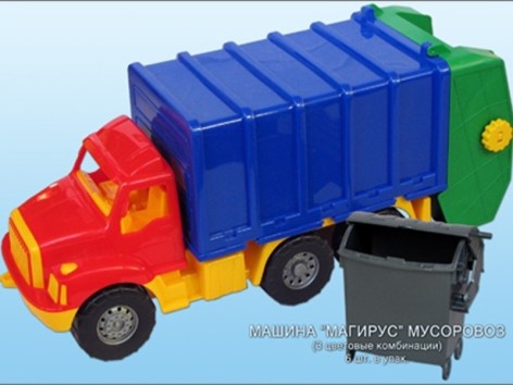 Машинка игрушечная Магирус мусоровоз