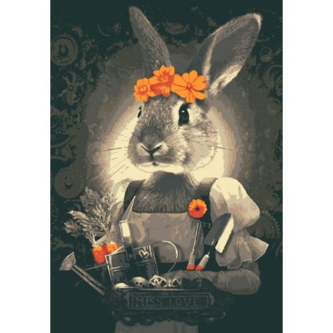 Картина по номерам "Miss Love" 28x40 см