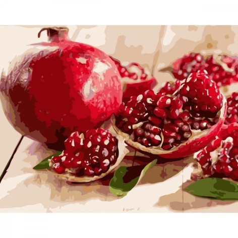 Картина за номерами Гранат Strateg з лаком та розміром 40х50 см (VA-0540)