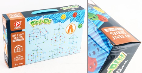 УЦЕНКА 30% Конструктор каркас, тент, 68дет,світиться, в кор-ці, 35-22-6см /24/