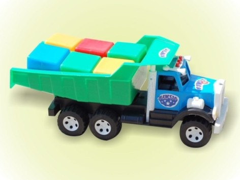Машинка дитяча Бамсик з кубиками Великими Фарго