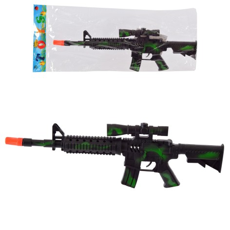 Автомат-трещітка п/е Розмір іграшки: 39,5*12см. розмір упаковки : 41,5*14,4см 