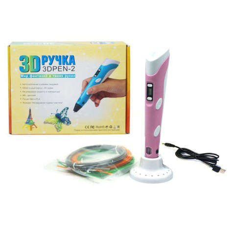 Дитяча 3D Ручка для малювання та створення об'ємних моделей 3DPen-3 з дисплеєм