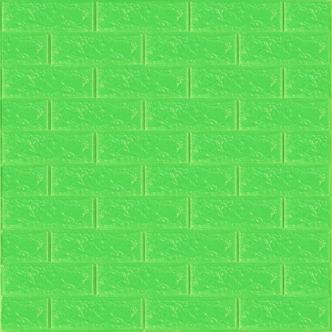 3D панель самоклеюча 700х770х3мм цегла Зелена (013-3) SW-00000639