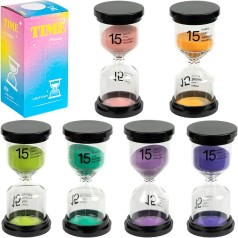 Песочные часы на 15 минут стеклянные 4,5*10см X2-05