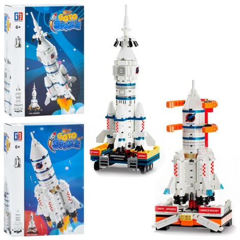 Конструктор космічна серія, ракета, 2 види, кор-ці, 22-33-5см 
