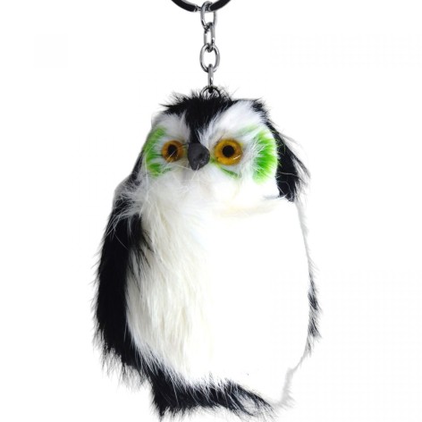 Брелок сова чорна